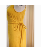  Sleeveless suspender backless dress